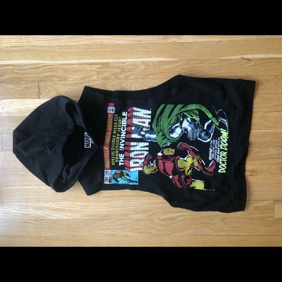 marvel sleeveless hoodie